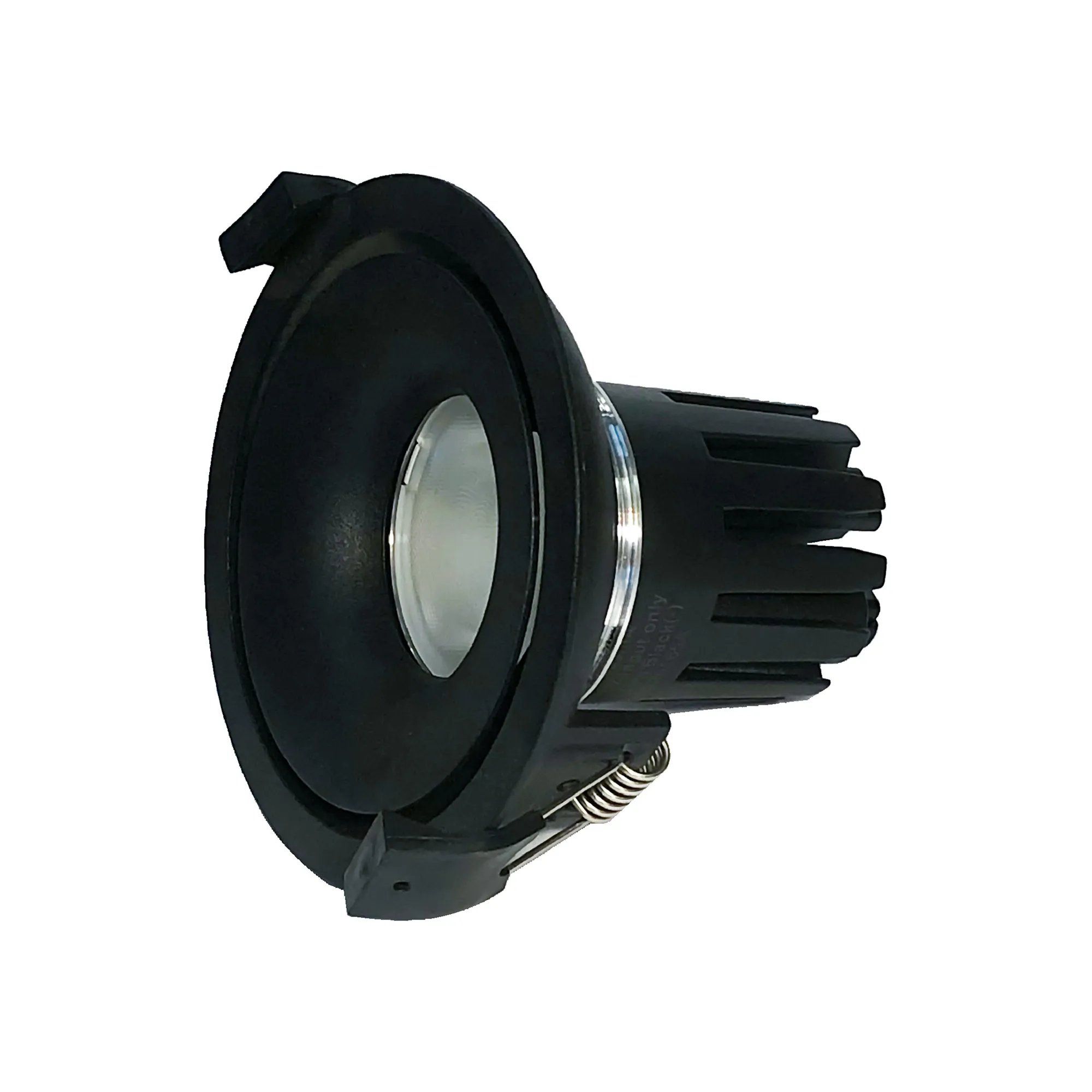 DM202603  Bolor 15 Powered by Philips 15W 1350lm 3000K 24° Engine, 350mA,Black/Black,Fixed  Recessed Round Spotlight,IP20.